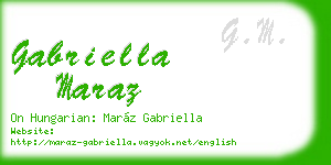 gabriella maraz business card