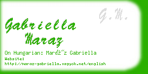 gabriella maraz business card